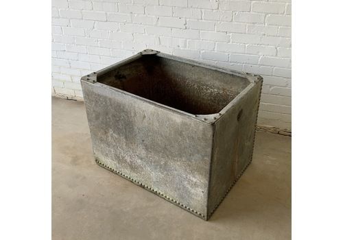 Reclaimed Riveted Galvanised Water Tank Planter