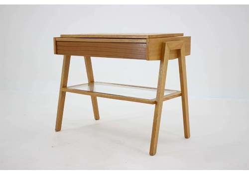 1960s Oak Tv Rack Czechoslovakia