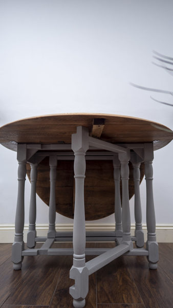 Oak Drop Leaf Table photo vintage
