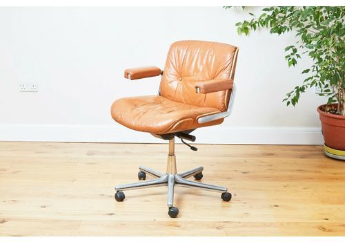 Stoll Giroflex Swiss Swivel Mid Century Desk Chair Armchair Mcm Vintage