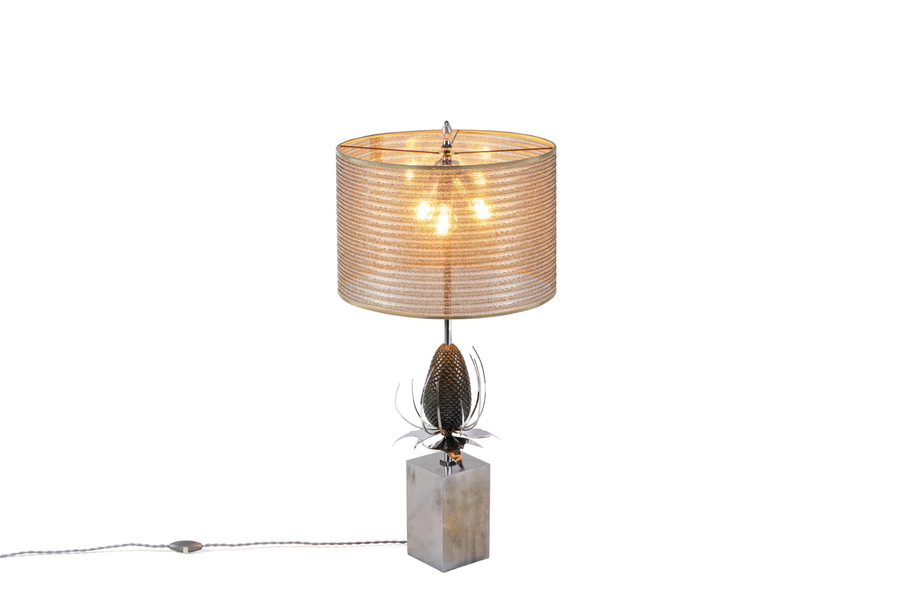 Maison Charles, Chardon Lamp In Bronze And Brass, 1970s photo furniture
