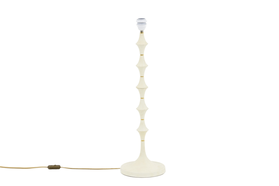 Lamp In White Resin And Golden Brass, 1970s photo furniture