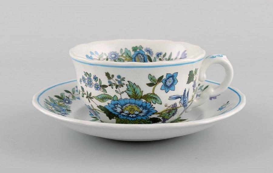 Spode, England, Mulberry Tea Service For Five People In Hand