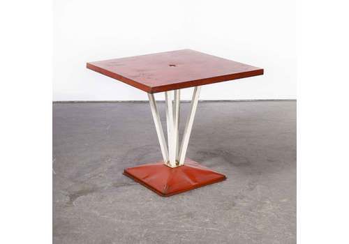 1950’s Original French Tolix Outdoor Dining Table – Four Column Base