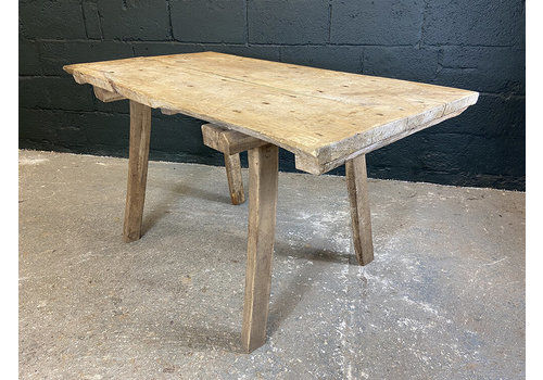 Oak Butchers Table From Hungary