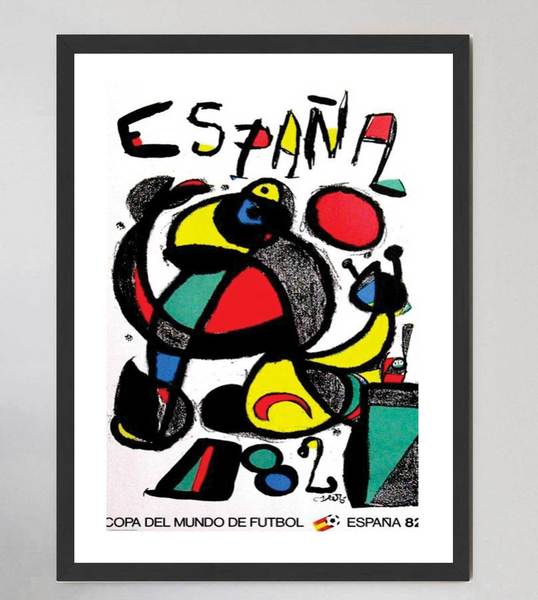 【希少】ジョアンミロ　1982年サッカーワールドカップポスター　Espana 希少】ジョアンミロ 1982年サッカーワールドカップポスター
