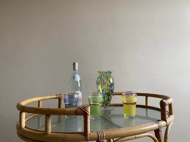 Rattan Bamboo By Angraves Of Leicester Mid Century Cane Circa 1970