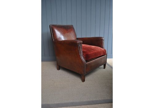 French Leather Armchair