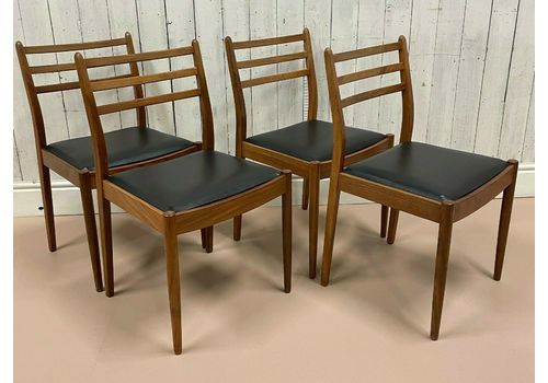 Set Of 4 G Plan Victor Wilkins Dining Chairs Dining Danish Heals 1960s Hans