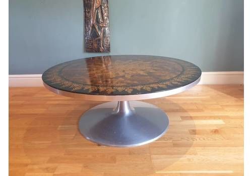 A Stunning Coffee/Centre Table By Cado Of Denmark. Designed By Poul Cadovius And Bjørn Wiinblad And Hand Painted By Mygge {Susanne Fjeldsøe}