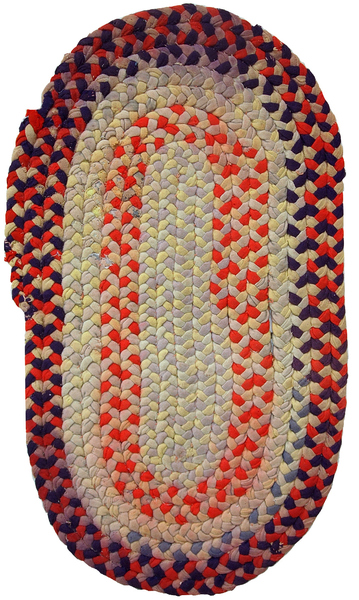Handmade Antique American Braided Rug Vinterior Handmade Antique American Braided Rug