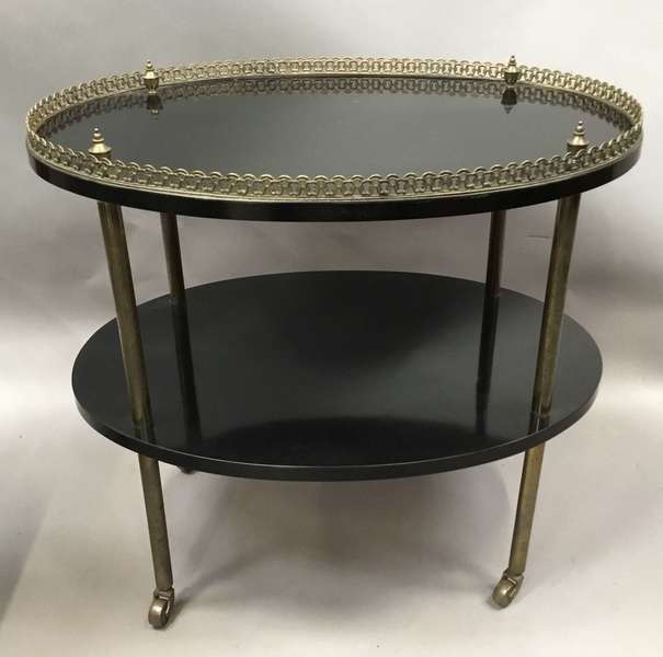 Early C20th Ebonised And Gilt Brass Etagere photo furniture