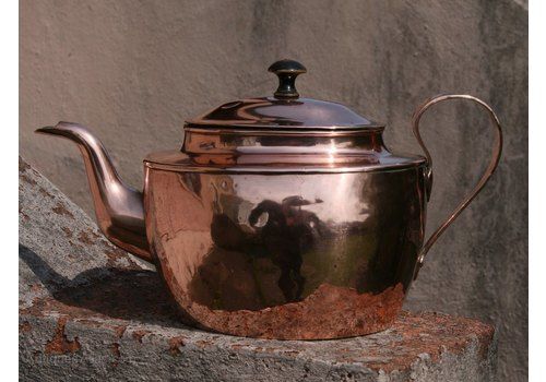 A Good Georgian Copper Teapot