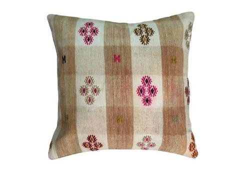 Tapis Kelim Kilim Pillow Cover ,Vintage Meditation Bench Kelim Teppich Boho Kilim