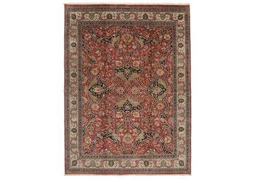 Handwoven Oriental Red Large Oushak Area Rug 305 Cm X 418 Cm