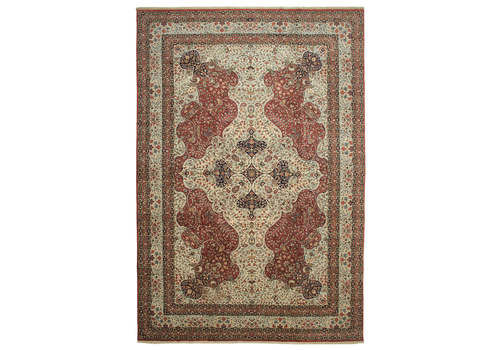 Oriental Handmade 2000s 370 Cm X 548 Cm Red Large Area Oushak Rug