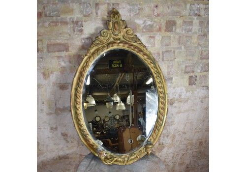 Antique Victorian Gesso Gilt Mirror Candlestick Candle Sconce