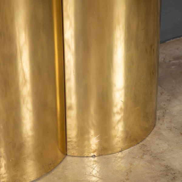 20th Century Brass Covered Side Table photo for sale