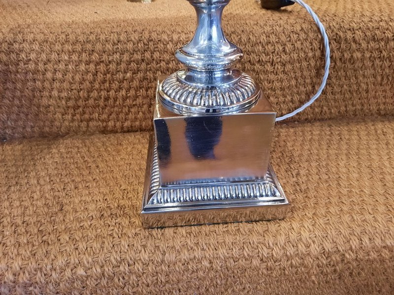 Pair Of Chrome "Fa Cup" Table Lamps photo for sale