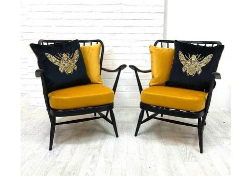 Pair Of Ercol Evergreen Fireside Chairs