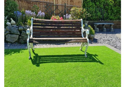 Pretty Decorative Aluminion Lion Head Garden Park Bench ( Delivery Available Via Our Specialist Sister Courier Company)