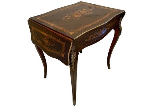 Antique Louis XV Quality French Rosewood Marquetry Inlaid Centre Table