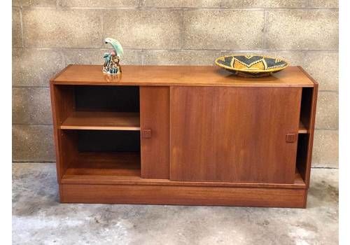 Danish Teak Sideboard/Credenza/Media/Drinks Cabinet By Domino Mobler 1960s