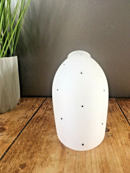 Vintage Retro 60's Angled Polka Dot Lamp Shade For Ceiling Light Sconce 70's photo for sale