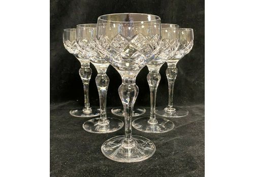 Set 7 (Seven) X Stunning Stuart Crystal 'Canon' Hock Glasses