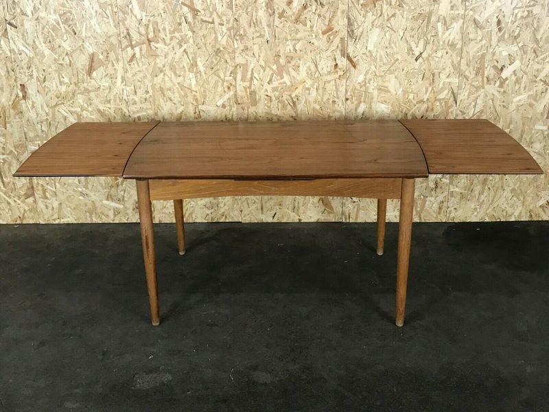 Oak Teak Dining Table Danish Modern Design Denmark 60s | Vinterior