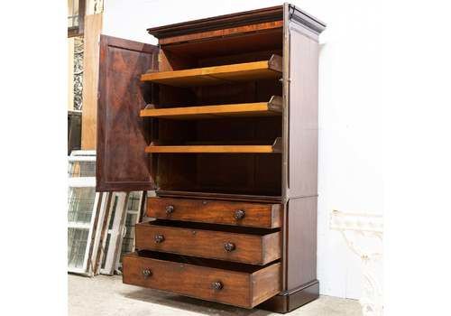 Antique 19th Century Linen Press Housekeeper's Cupboard | Dresser