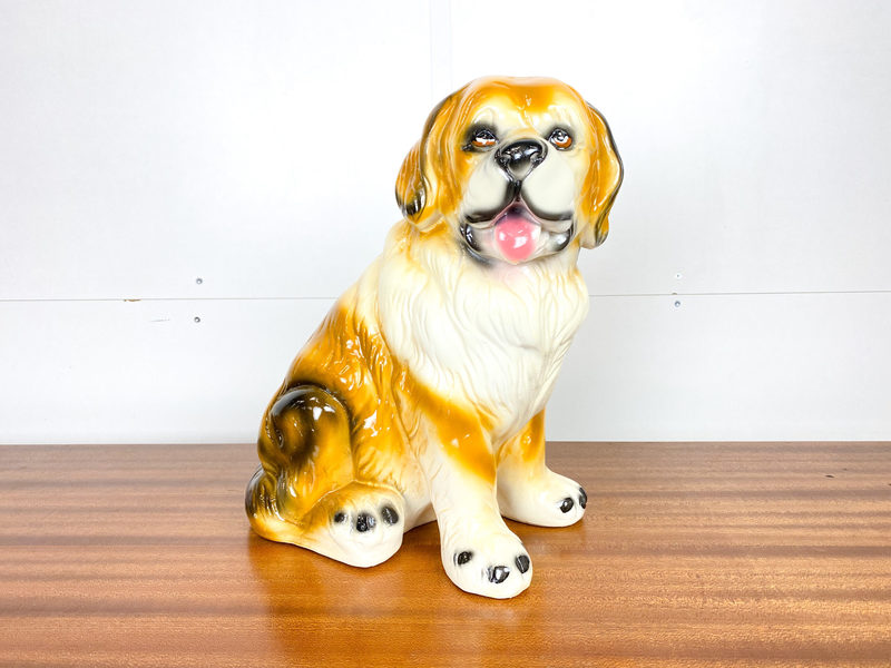 Ceramic Dog Statue Of Saint Bernard Vinterior