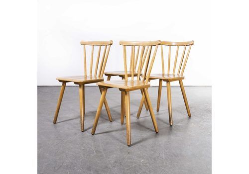 French Beech Stick Back Dining Chairs – Set Of Four