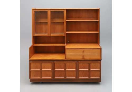 Nathan Squared Teak Wall Unit, 1970s