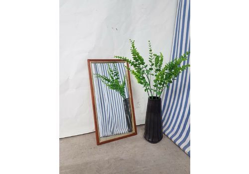 Vtg Mid Century Wall Overmantel Mirror Danish Scandi Design Retro 70s