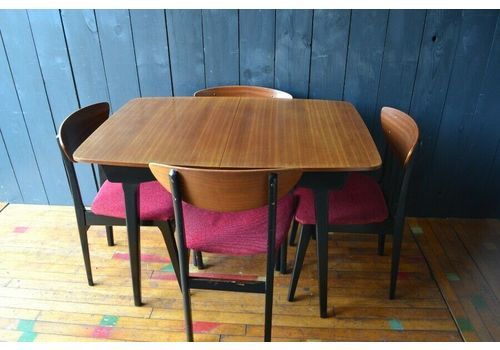Mid Century Nathan Teak Dining Table And 4 Chairs