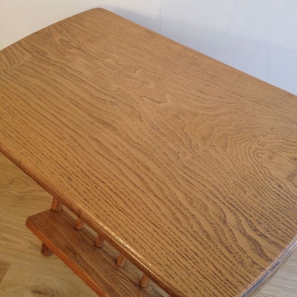 Vintage W Lusty Sons Bamboo Effect Oak Side Table Magazine Rack Vinterior