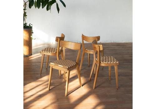 Mid Century Dining Chairs, Kitchen Chairs, Set Of Four