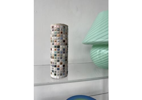 Square Mosaic Tile Vase