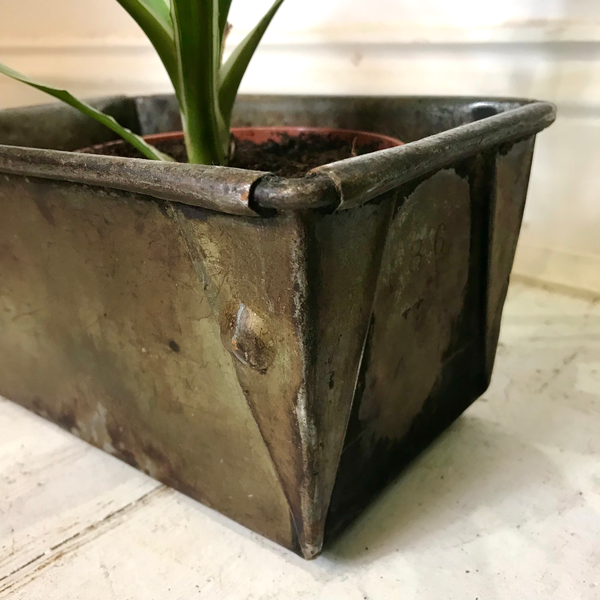 Pair Of Bread Baking Tins Planters (Hovis Unbranded