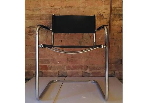Chrome & Leather Chair Dining Chair Office Chair