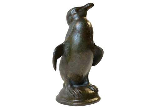 Penguin Sculpture In Patinated Bronze, 1930s
