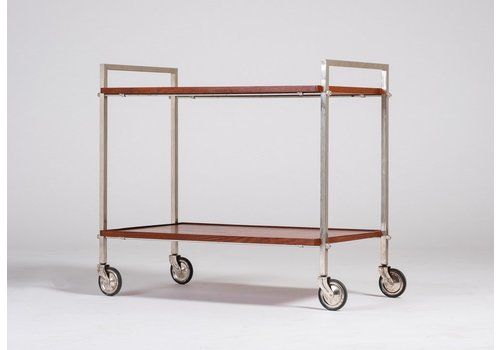 Teak Serving Trolley, Denmark, 1960s