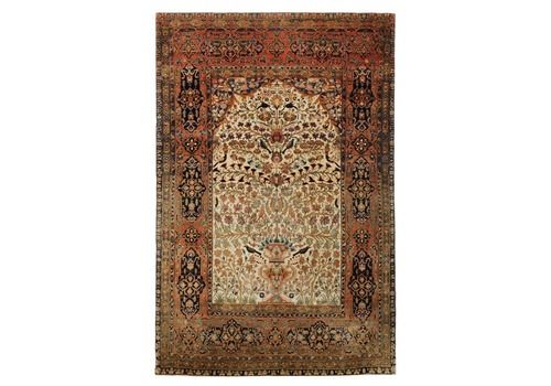 Traditional Carpet Vase Rug Hand Knotted Antique Living Room Rug