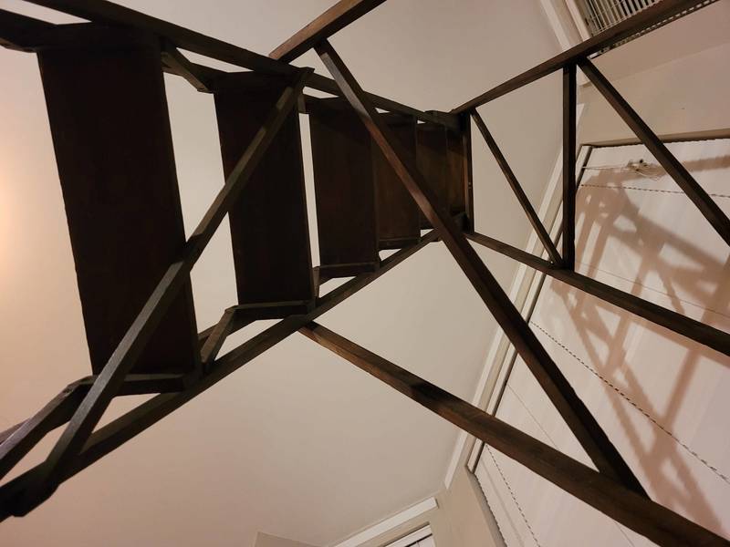 Exceptionally Tall Library Ladders / Library Steps / Antique Library Ladders / Rare Library Ladders / Antique Library Steps / Pine Ladders photo Home Decor