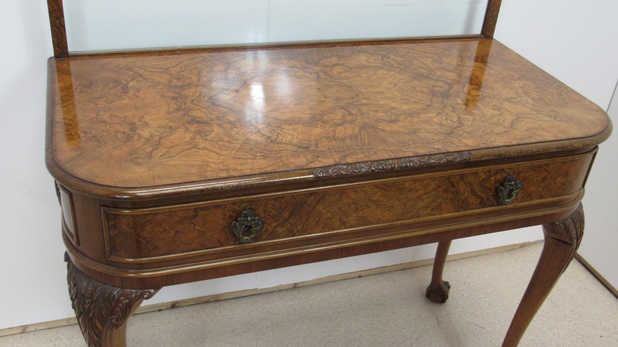Superb Walnut Side Table, 1900s photo vintage
