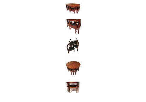 An Original Hans Olsen Extending Dining Table And Six Chairs, C1960.