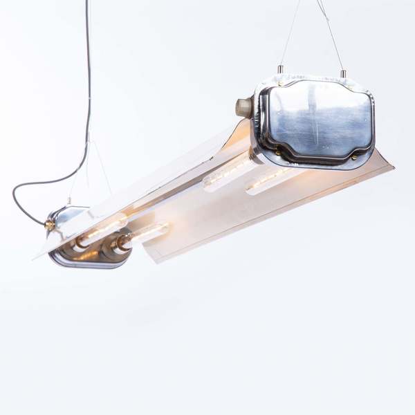 Industrial Strip Lights From Polish Vodka Factory photo furniture