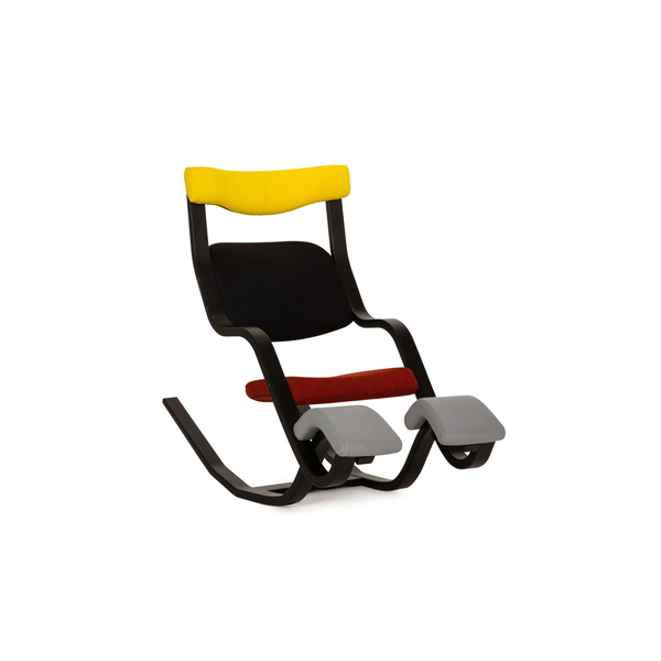 Varier Gravity Balans Fabric Armchair Black Wood Vinterior