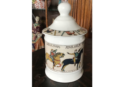 Vintage Limoges Battle Of Hastings Covered Pot